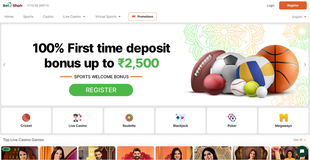 BetShah Online Casino and Sports Betting Site